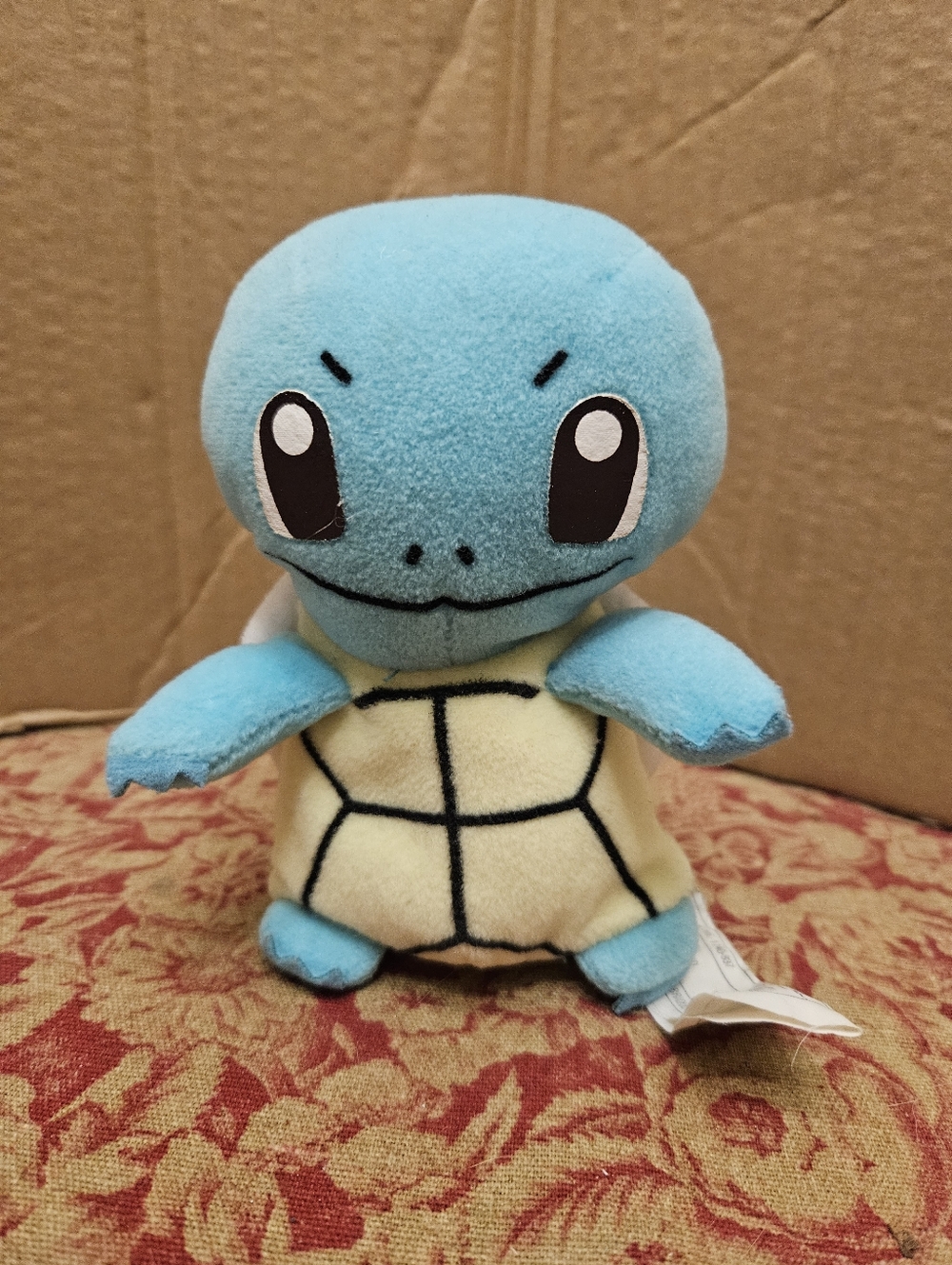 Vintage 1998 Nintendo Pokemon Squirtle #07 Plush Hasbro Beanie Nintendo